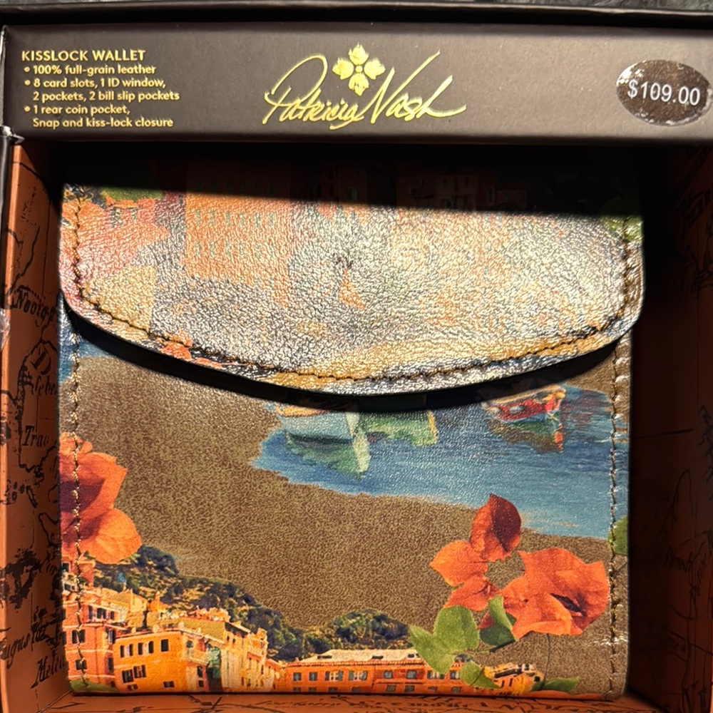 Patricia Nash Turquoise Artistic Wallet